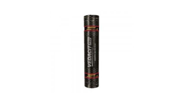 Manta Asfáltica Tipo 3B 4mm Poliéster 1m x 10m Vedacit (alta circulação) - AquaBlock