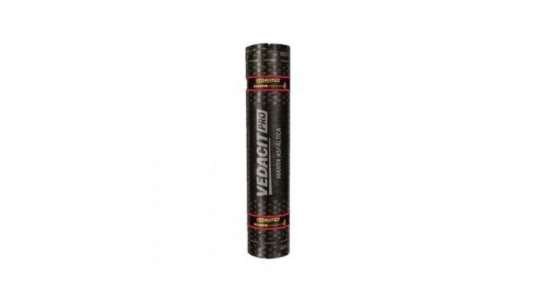 Manta Asfáltica Tipo 3B 4mm Poliéster 1m x 10m Vedacit (alta circulação) - AquaBlock